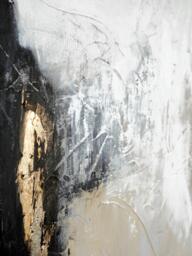 Hand-Painted Canvas Art White Noir - thumbnail 3