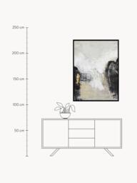 Hand-Painted Canvas Art White Noir - thumbnail 5