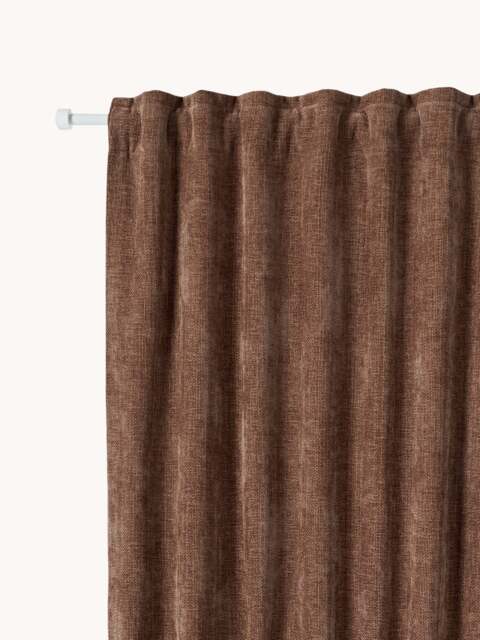 Dim-Out Multi-Band Curtains Lasha, Set of 2, W 135 cm - image 1