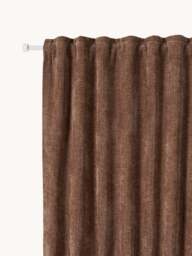 Dim-Out Multi-Band Curtains Lasha, Set of 2, W 135 cm