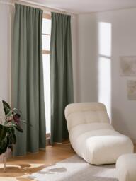 Opaque Multi-Band Curtains Jensen, Set of 2, W 130 cm - thumbnail 2