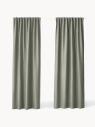 Opaque Multi-Band Curtains Jensen, Set of 2, W 130 cm - thumbnail 3