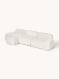 Modular Teddy Bouclé Corner Sofa Wolke (4-seater) - thumbnail 2