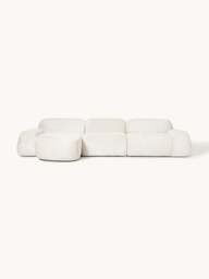 Modular Teddy Bouclé Corner Sofa Wolke (4-seater) - thumbnail 1