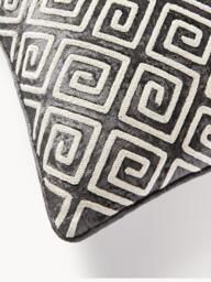 Velvet Cushion Cover Solenne with Chenille Embroidery - thumbnail 2
