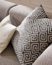 Velvet Cushion Cover Solenne with Chenille Embroidery - thumbnail 6