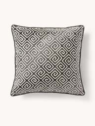 Velvet Cushion Cover Solenne with Chenille Embroidery - thumbnail 1