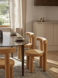 Upholstered Velvet Chair Calan - thumbnail 2