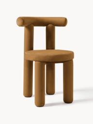 Upholstered Velvet Chair Calan - thumbnail 1