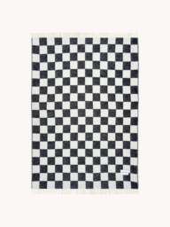 Wool Blanket Checkerboard with Checked Pattern - thumbnail 2