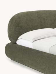 Upholstered Teddy Bouclé Bed Alba - thumbnail 5