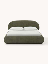 Upholstered Teddy Bouclé Bed Alba - thumbnail 2