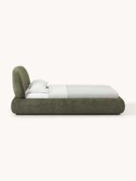 Upholstered Teddy Bouclé Bed Alba - thumbnail 3