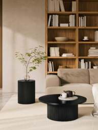 Round Wooden Coffee Table Nele - thumbnail 2