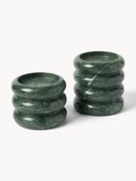 Marble Candle Holders Orta, Set of 2 - thumbnail 1