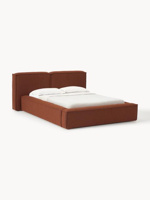 Upholstered Bouclé Bed Lennon