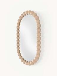 Oval Wall Mirror Ayu with Ash Wood Frame - thumbnail 2