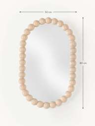 Oval Wall Mirror Ayu with Ash Wood Frame - thumbnail 7