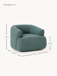 Bouclé Armchair Sofia - thumbnail 9