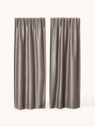 Blackout Multi-Band Curtains Asher, Set of 2, W 140 cm - thumbnail 2