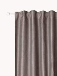 Blackout Multi-Band Curtains Asher, Set of 2, W 140 cm