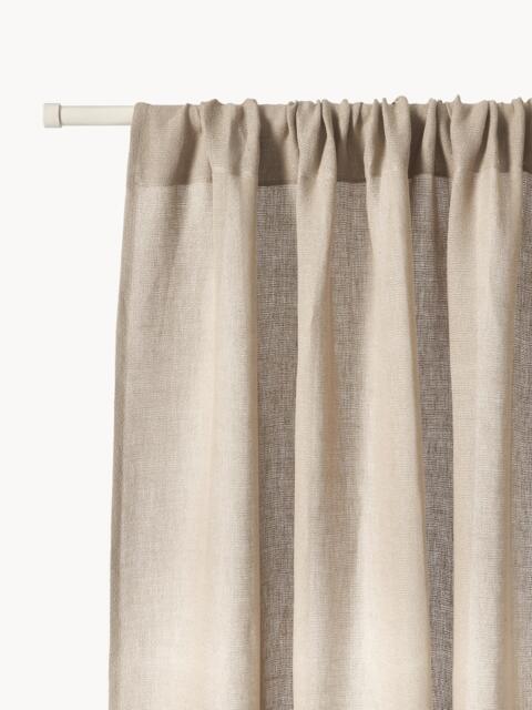 Light-Filtering Rod Pocket Curtains Harmony, Set of 2, W 140 cm