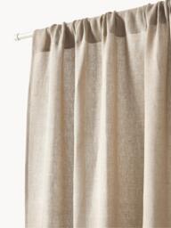 Light-Filtering Rod Pocket Curtains Harmony, Set of 2, W 140 cm - thumbnail 3