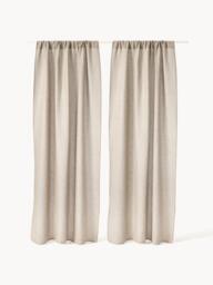 Light-Filtering Rod Pocket Curtains Harmony, Set of 2, W 140 cm - thumbnail 2