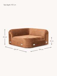 Round Teddy Bouclé Corner Module Wolke - thumbnail 9