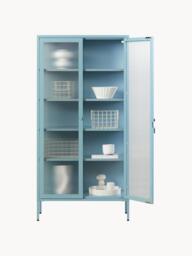 Metal Display Cabinet The Collector with Ribbed Glass - thumbnail 5