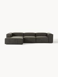 Modular Leather Corner Sofa Lennon (4-seater) - thumbnail 1