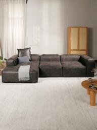 Modular Leather Corner Sofa Lennon (4-seater) - thumbnail 2