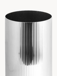 Stainless Steel Vase Bernadotte with Groove Structure, H 26 cm - thumbnail 3