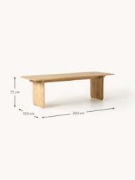 Mango Wood Dining Table Kora, in various sizes - thumbnail 4