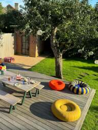 Inflatable Round Pouf Float, Ø 100 - thumbnail 2