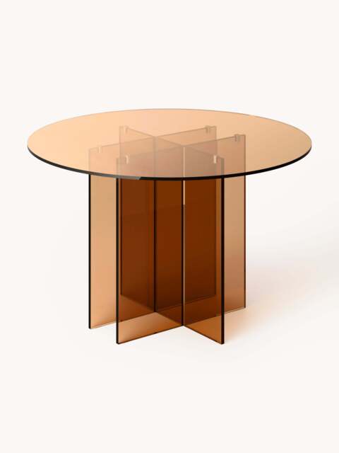 Round Glass Dining Table Anouk, in various sizes - image 1