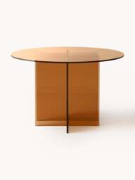 Round Glass Dining Table Anouk, in various sizes - thumbnail 3