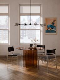 Round Glass Dining Table Anouk, in various sizes - thumbnail 2