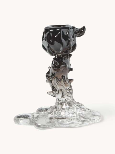 Glass Candle Holder Drip - image 1