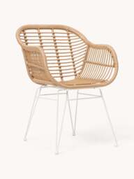 Polyrattan Dining Chairs Costa with Armrests, Set of 2