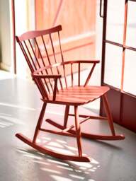 Handmade Beech Wood Rocking Chair J52G - thumbnail 2