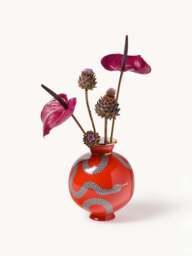 Porcelain Vase Eden with Gold Accents, H 23 cm - thumbnail 4