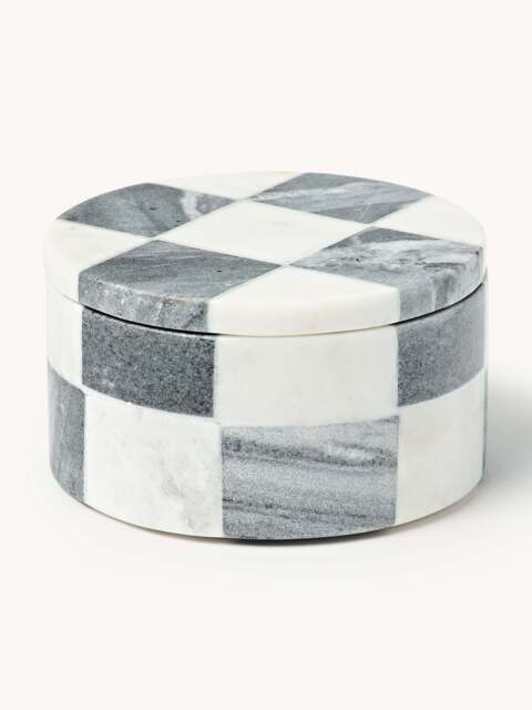 Westwing Crosby Studios, Marble Jewellery Box Carreaux with Lid - image 1
