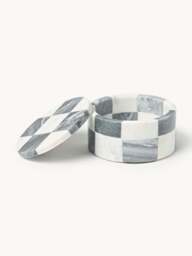 Westwing Crosby Studios, Marble Jewellery Box Carreaux with Lid - thumbnail 3