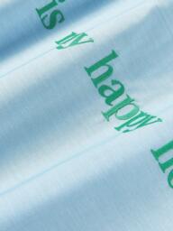 Cotton Percale Duvet Cover Roya with Embroidered Lettering - thumbnail 4