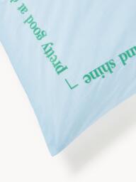 Cotton Percale Duvet Cover Roya with Embroidered Lettering - thumbnail 6