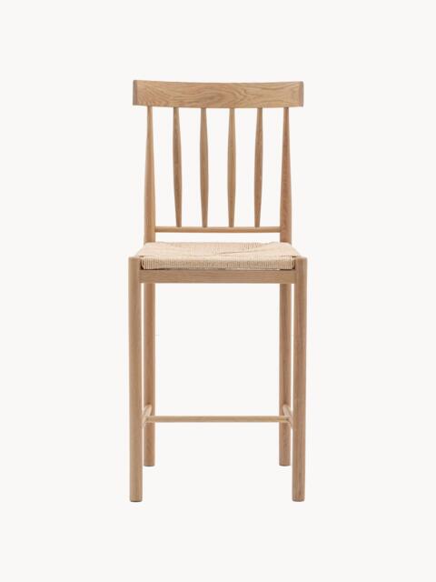 Handmade Oak Wood Counter Chairs Eton, Set of 2 - image 1
