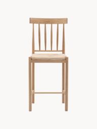 Handmade Oak Wood Counter Chairs Eton, Set of 2