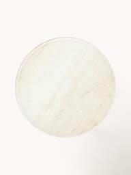 Round Side Table Antigua with Marble Effect Glass Top - thumbnail 3
