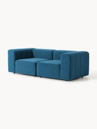 Modular Velvet Sofa Lena (2-seater) - thumbnail 3